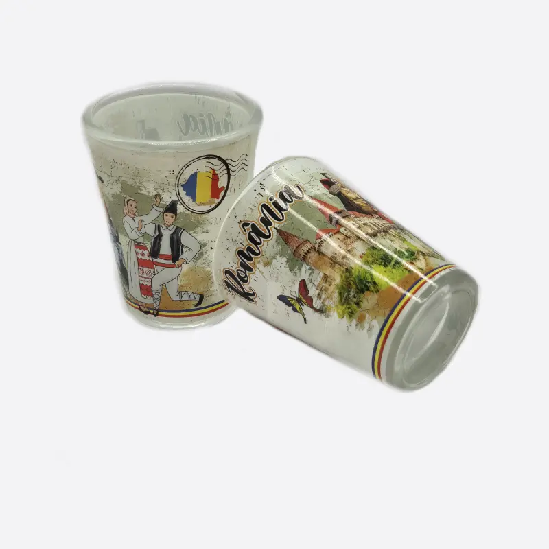 Romania, set 2 pahare shot, model 382398